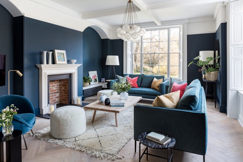 Элегантный интерьер современного особняка в Оксфордшире, Великобритания