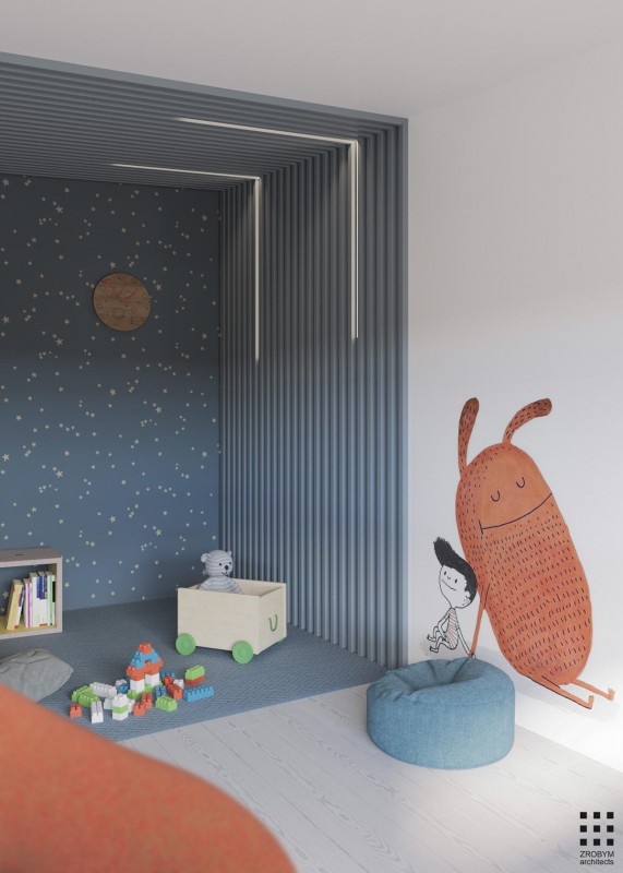 Проект дома, оформленного в спокойных тонах