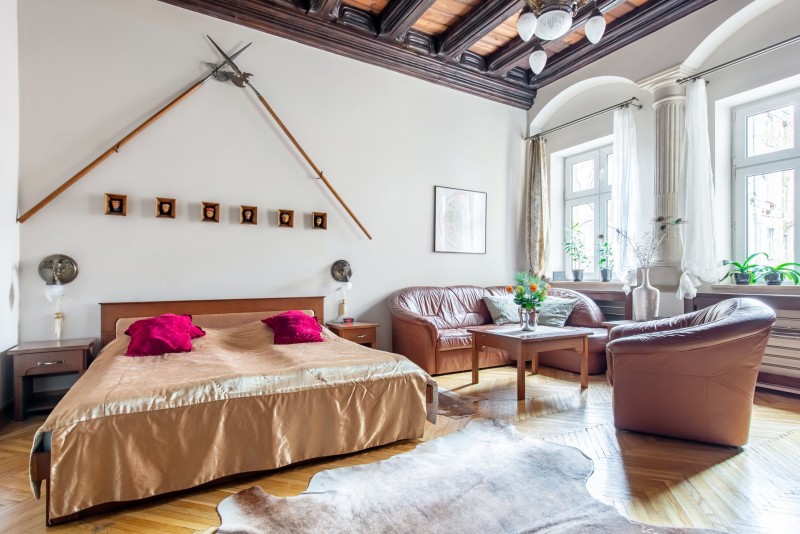 Элегантный интерьер квартиры-студии Элегантный интерьер квартиры-студии