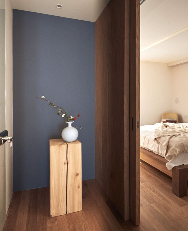 Спокойная и эстетически нежная обстановка квартиры в Тайчжуне, Китай