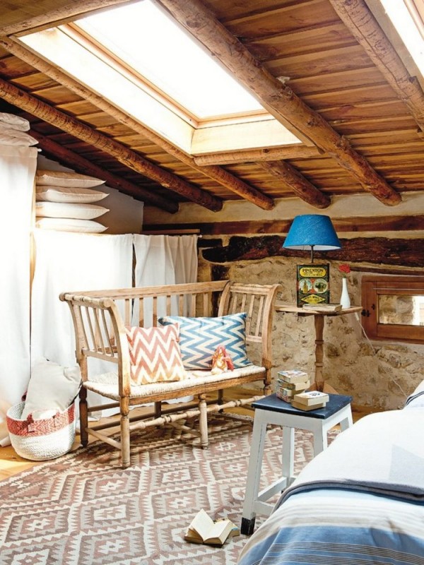 Загородный дом из камня и дерева в Сепульведе, Испания