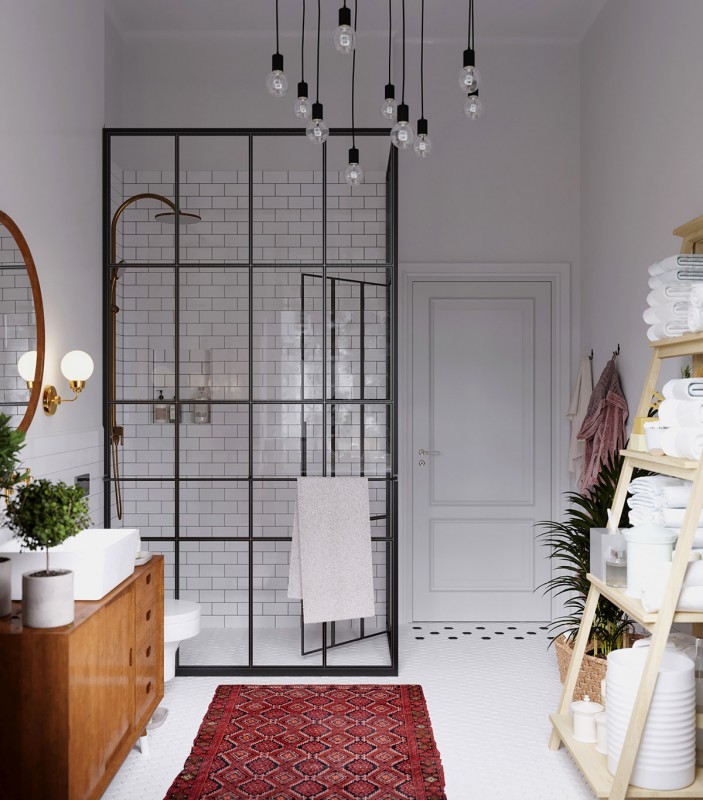 Эклектичный интерьер в скандинавском стиле