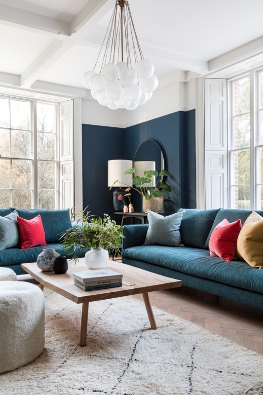 Элегантный интерьер современного особняка в Оксфордшире, Великобритания