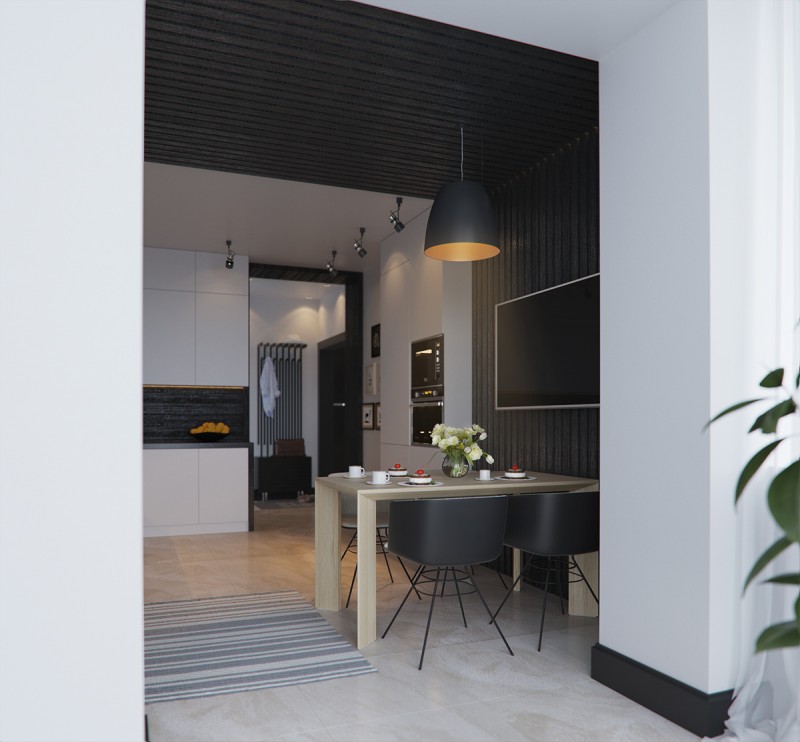 Интерьер квартиры площадью 78 кв.м.