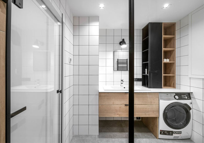 Интерьер квартиры в Вильнюсе с элементами промышленного стиля Интерьер квартиры в Вильнюсе с элементами промышленного стиля