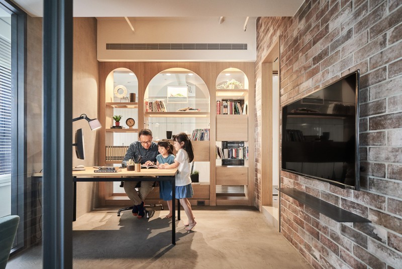 Интерьер семейного дома в Тайбэе Интерьер семейного дома в Тайбэе