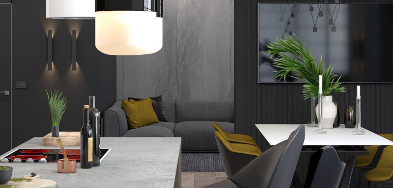 Изящный дом с вертикальными садами и уникальной системой освещения