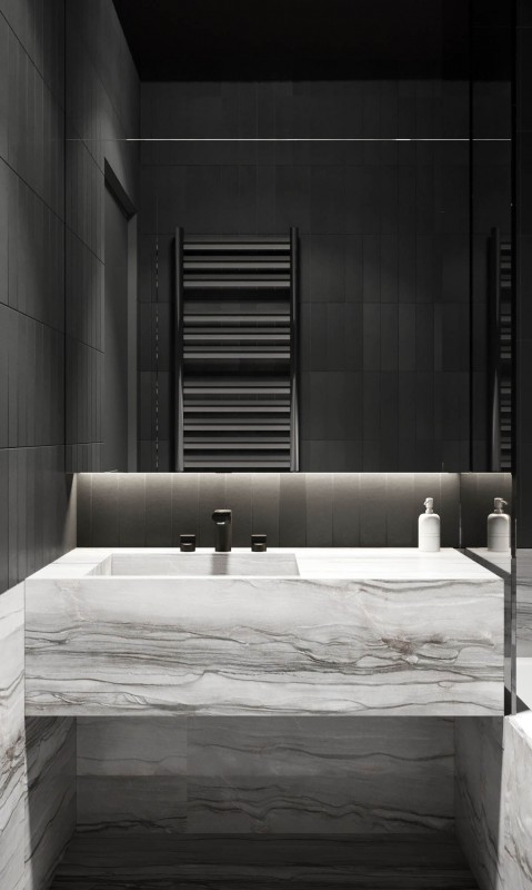 Яркий элегантный интерьер небольшой квартиры