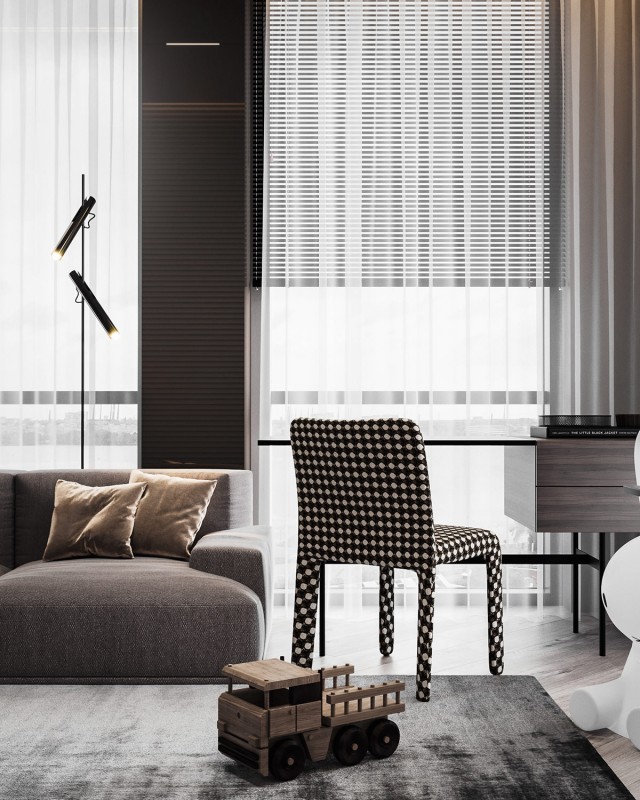 Компактная квартира для семьи с ребенком