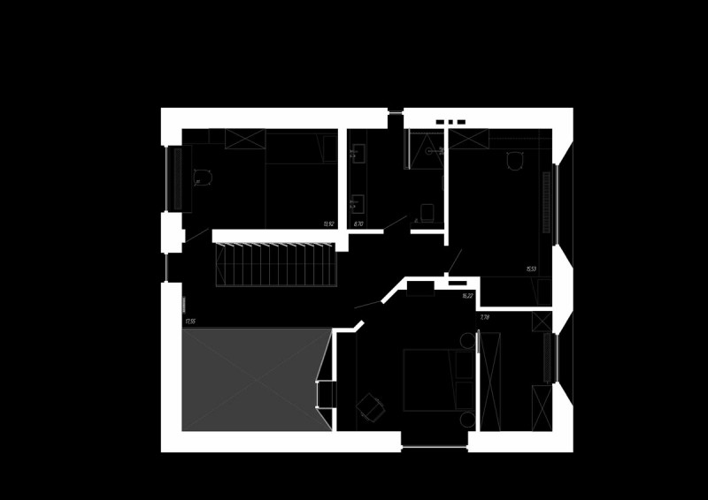 Проект дома, оформленного в спокойных тонах