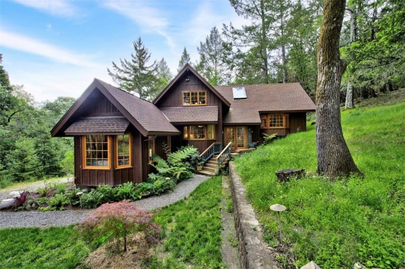 Уединенный дом в горах Майякамас, Напа, Калифорния