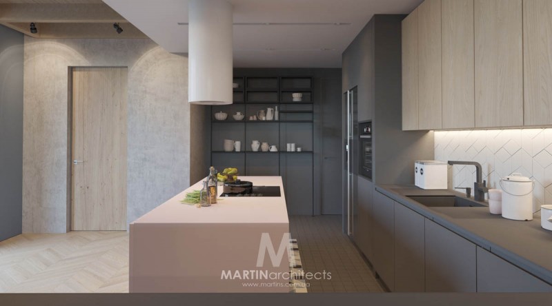 Апартаменты, оформленные в успокаивающей цветовой палитре