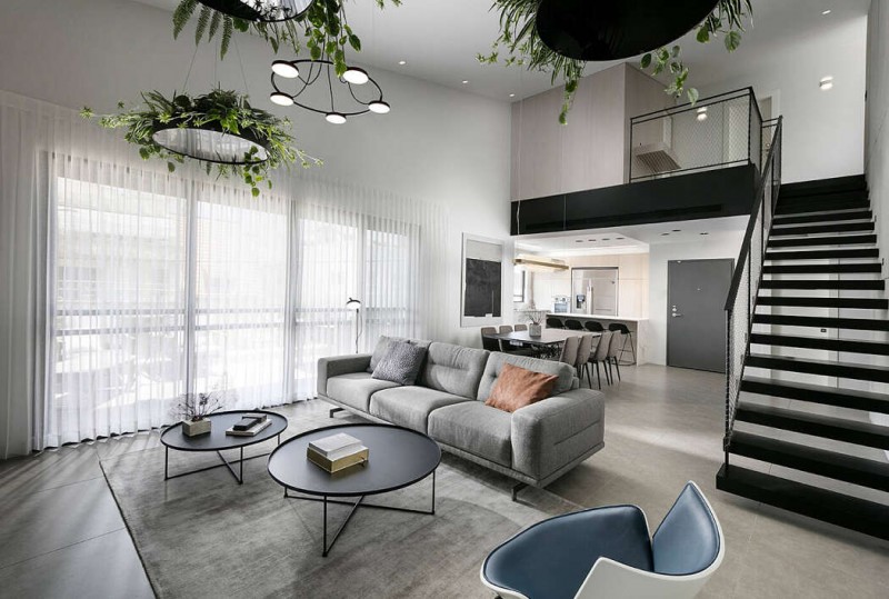 Израильские апартаменты в индустриальном стиле