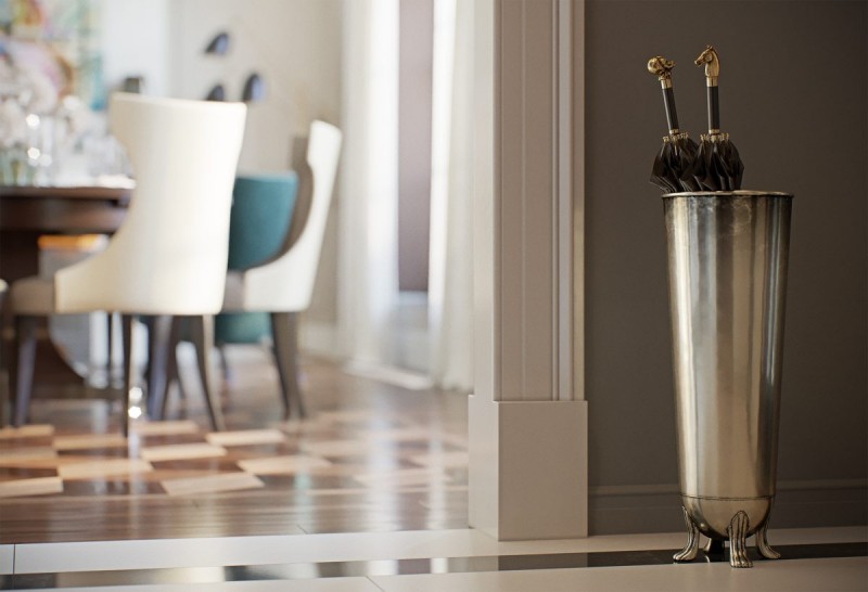 Сочетание стиля 70-х и классики в интерьере пентхауса