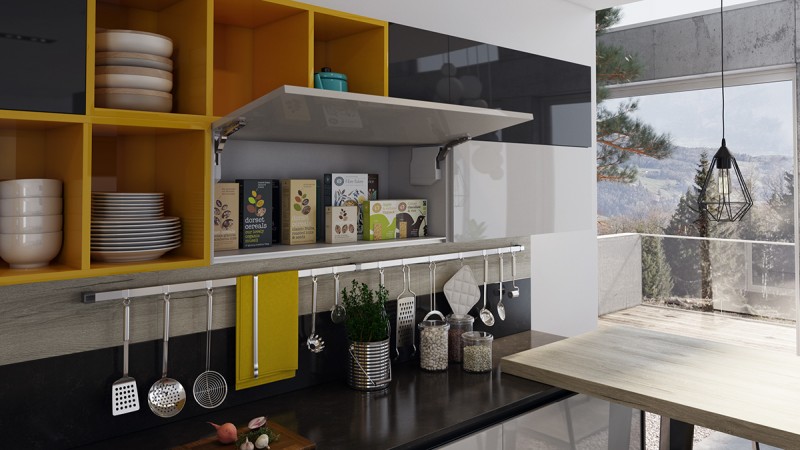 Дизайн яркой кухни Дизайн яркой кухни