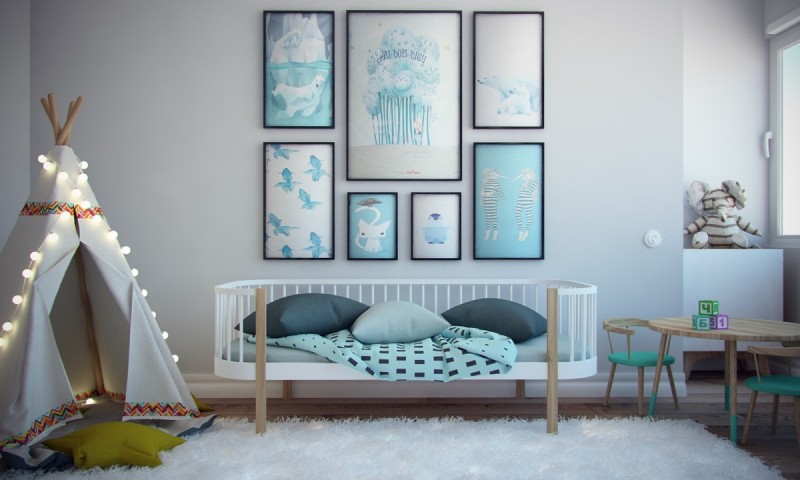 Интерьер просторных уютных апартаментов в Мадриде