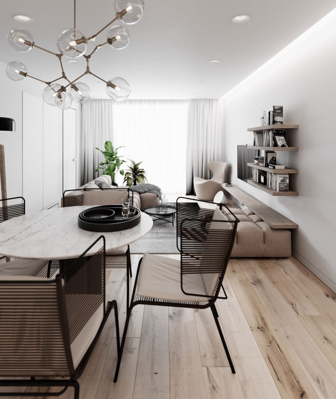 Апартаменты в стиле "минимализм" Апартаменты в стиле "минимализм"