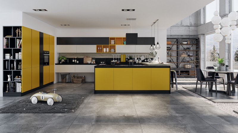 Дизайн яркой кухни Дизайн яркой кухни