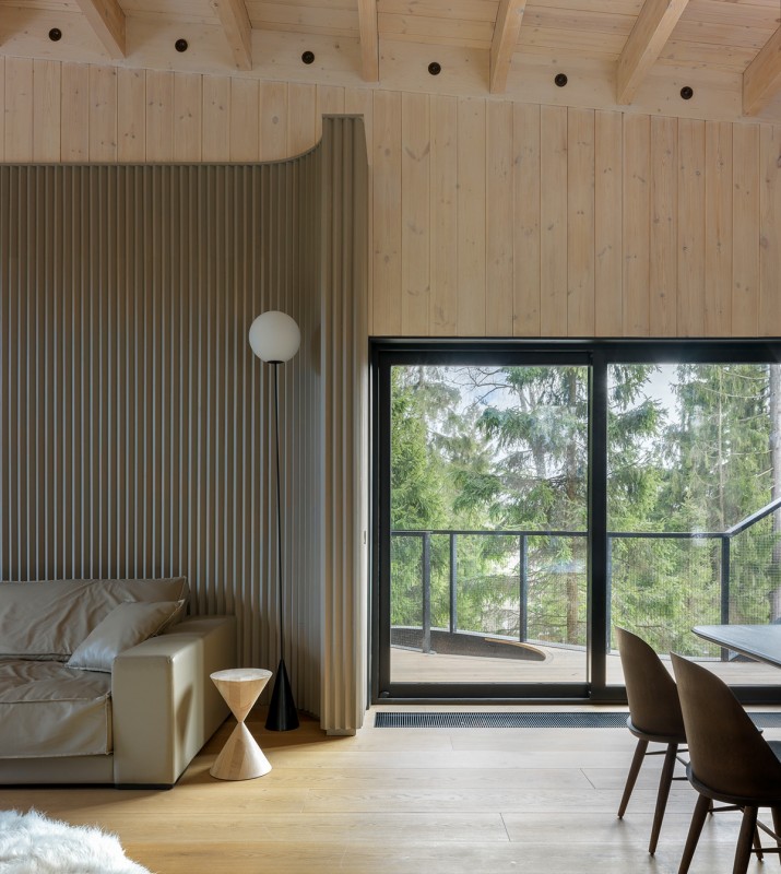 Футуристические элементы в дизайне загородного дома