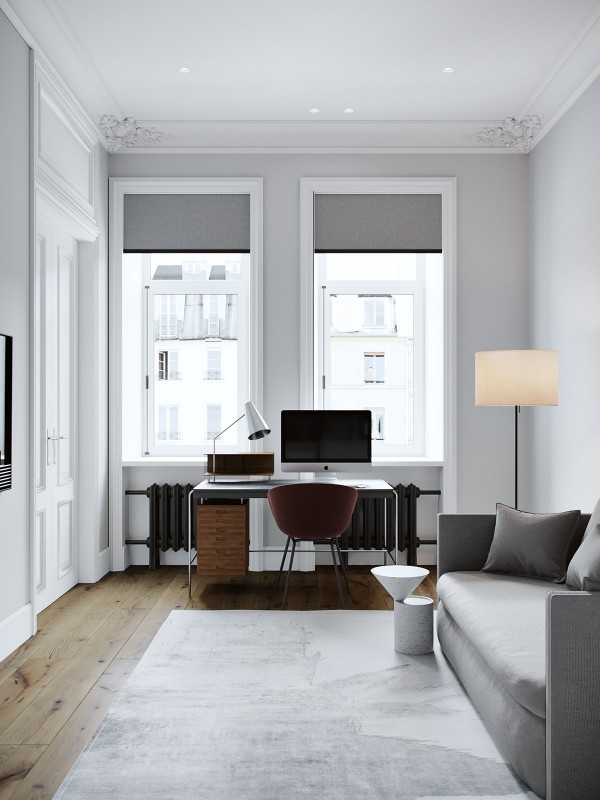 Интерьер в черно-белых тонах