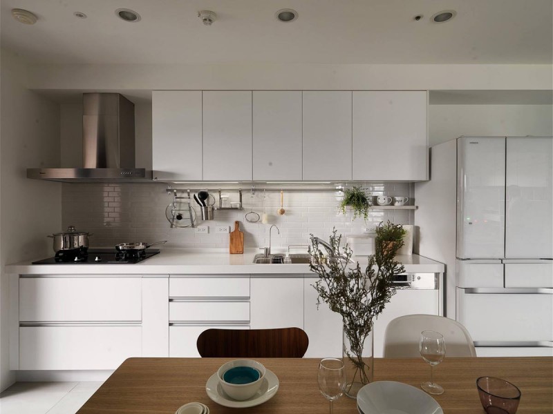 Интерьер светлой квартиры в Тайбэе