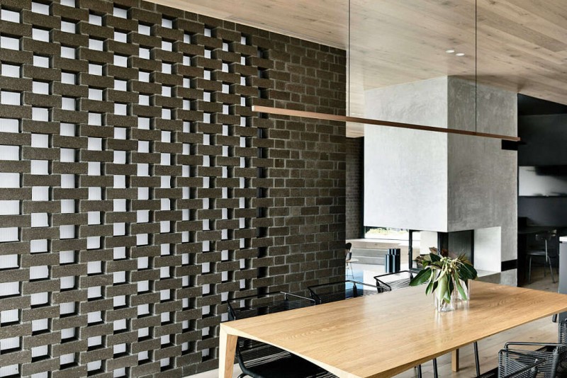 Современный двухэтажный кирпичный дом, расположенный в Мельбурне, Австралия