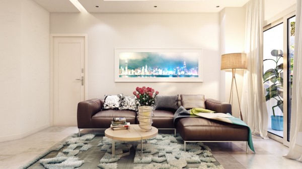 Светлые и теплые тона для визуального увеличения пространства