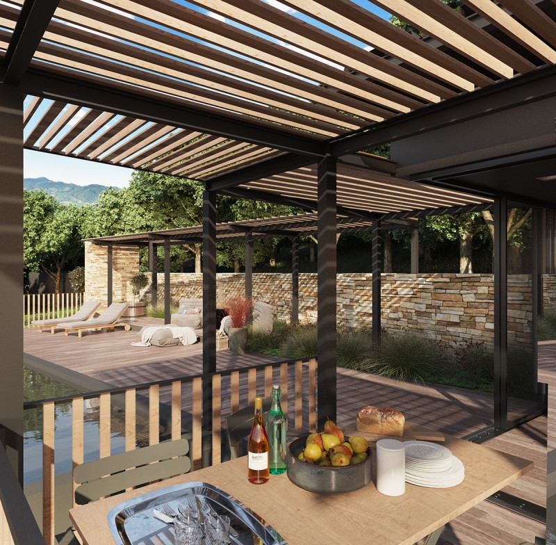 Дом для отдыха с бассейном во Франции