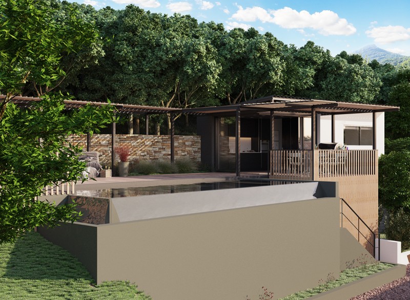 Дом для отдыха с бассейном во Франции