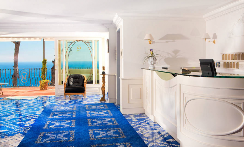 Интерьер отеля Casa Morgano на Капри