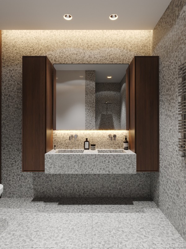 Интерьер загородного дома с террасой на крыше площадью 250 кв.м. Интерьер загородного дома с террасой на крыше площадью 250 кв.м.