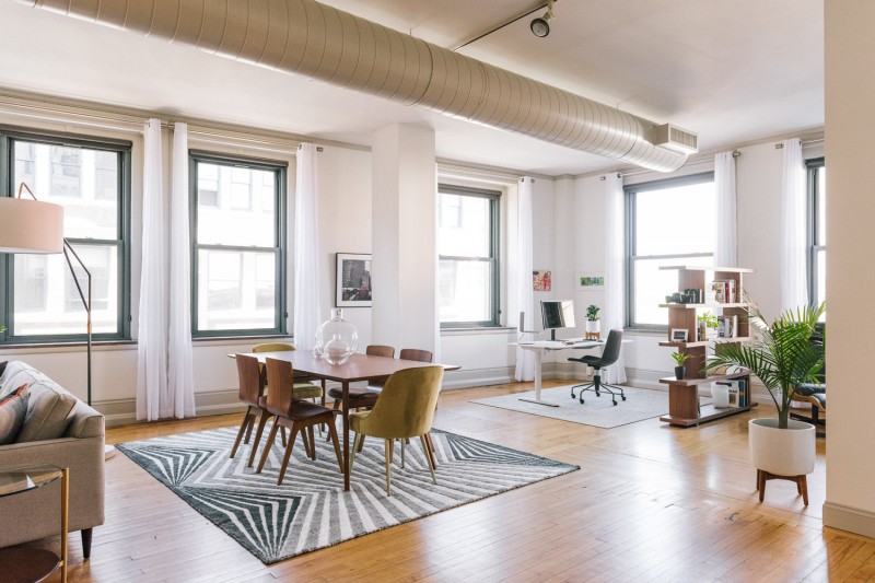 Просторная лофт-студия в Провиденсе, Род-Айленд