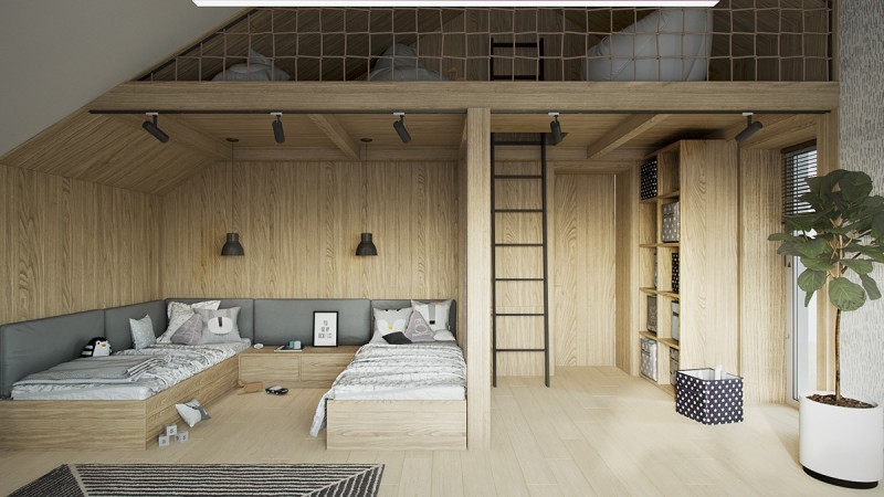 Просторный светлый коттедж