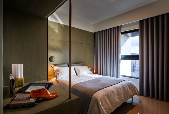 Азиатская простота оформления, чистые и простые линии в интерьере тайваньской квартиры