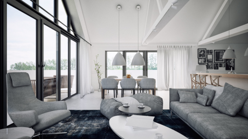 Проект коттеджа недалеко от моря в деревне Тшенсач, Польша