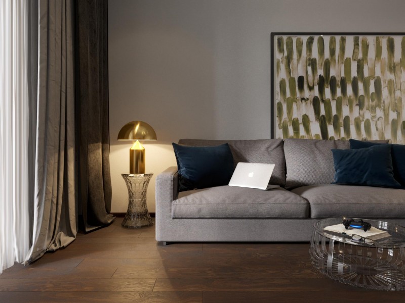 Дизайн интерьера квартиры в стиле "фьюжн"