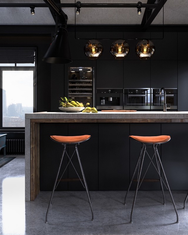 Квартира в индустриальном стиле