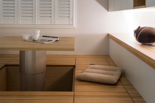 Многофункциональный интерьер апартаментов в Тайбэе