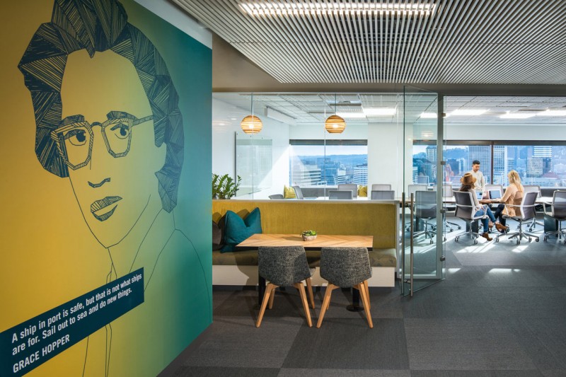 Офис компании Digital Intelligence New Relic в Портленде, штат Орегон