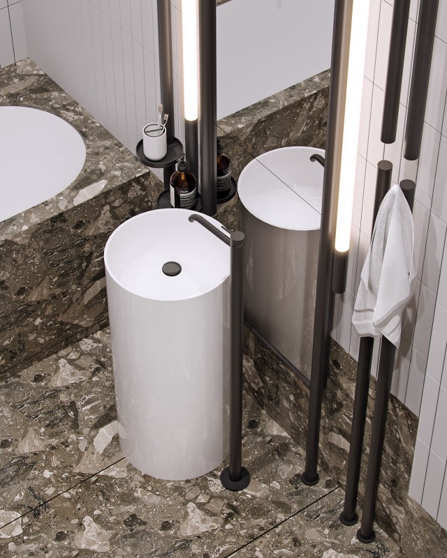 Роскошный интерьер квартиры площадью 107 кв.м.