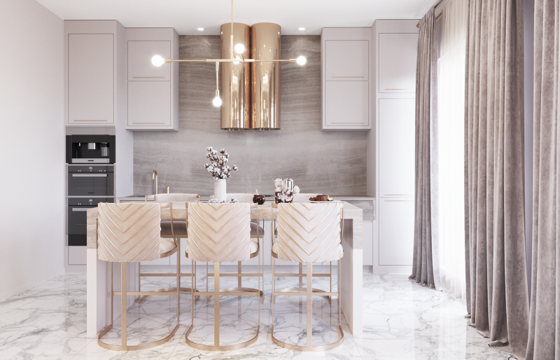 Роскошный интерьер небольшой квартиры