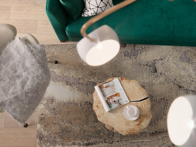 Интерьер в скандинавском стиле, наполненный живой зеленью Интерьер в скандинавском стиле, наполненный живой зеленью