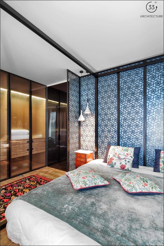 Интерьер, вдохновленный буддистскими мотивами Интерьер, вдохновленный буддистскими мотивами