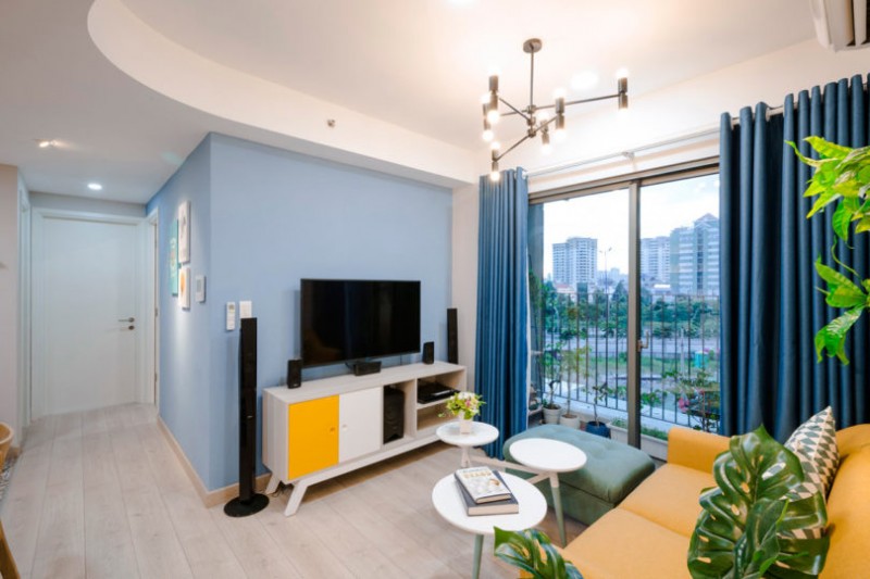 Предназначенная для молодой женщины и ее 5-летнего сына квартира в городе Хошимин, Вьетнам