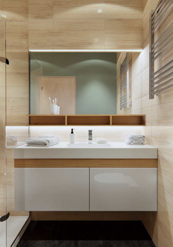 Апартаменты, оформленные в пастельных тонах