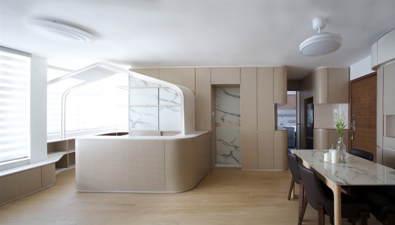 Функциональная квартира в Гонконге площадью 55 кв.м. Функциональная квартира в Гонконге площадью 55 кв.м.