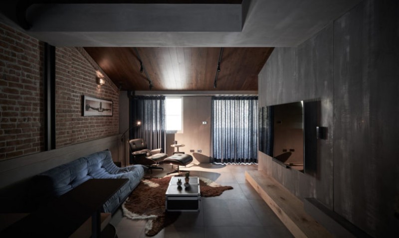 Интерьер двухуровневого лофта