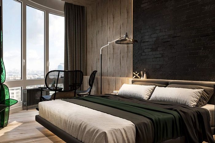 Интерьер в стиле "лофт" для молодой пары