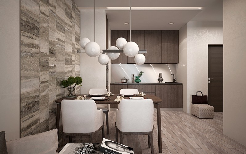 Интерьер варшавской квартиры в коричневых тонах Интерьер варшавской квартиры в коричневых тонах