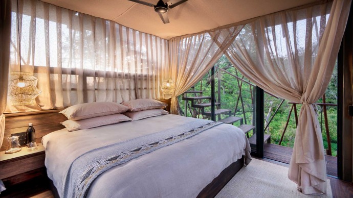 Ngala Treehouse - уединенный домик в частном заповеднике Ngala Private Game Reserve, ЮАР
